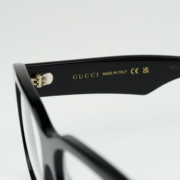NEW Gucci GG1428O 004 Black Square Men Eyeglasses GG 1428O - Picture 10 of 13